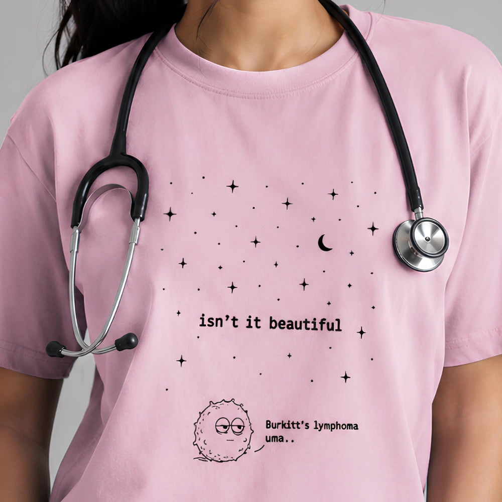Burkitt lymphoma - Starry Sky | Unisex Stretch T-shirt for Medicos / Pathologists