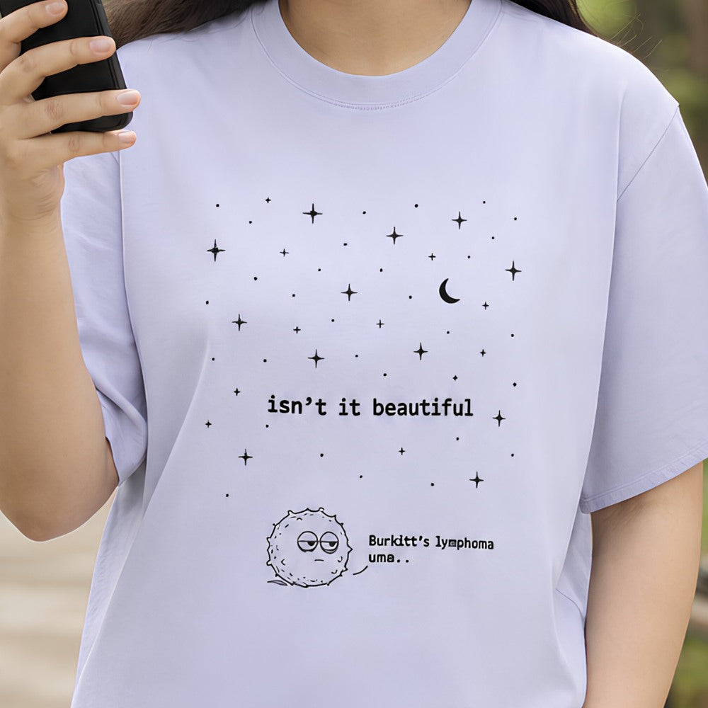 Burkitt lymphoma - Starry Sky | Unisex Stretch T-shirt for Medicos / Pathologists