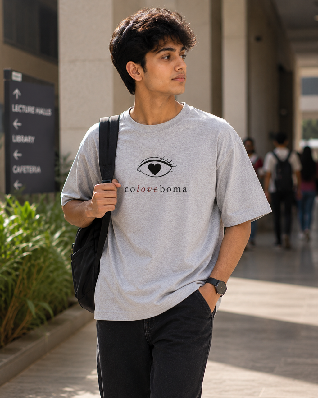 Coloboma | Unisex Oversized Classic T-Shirt | Dark Print on Light Tshirt