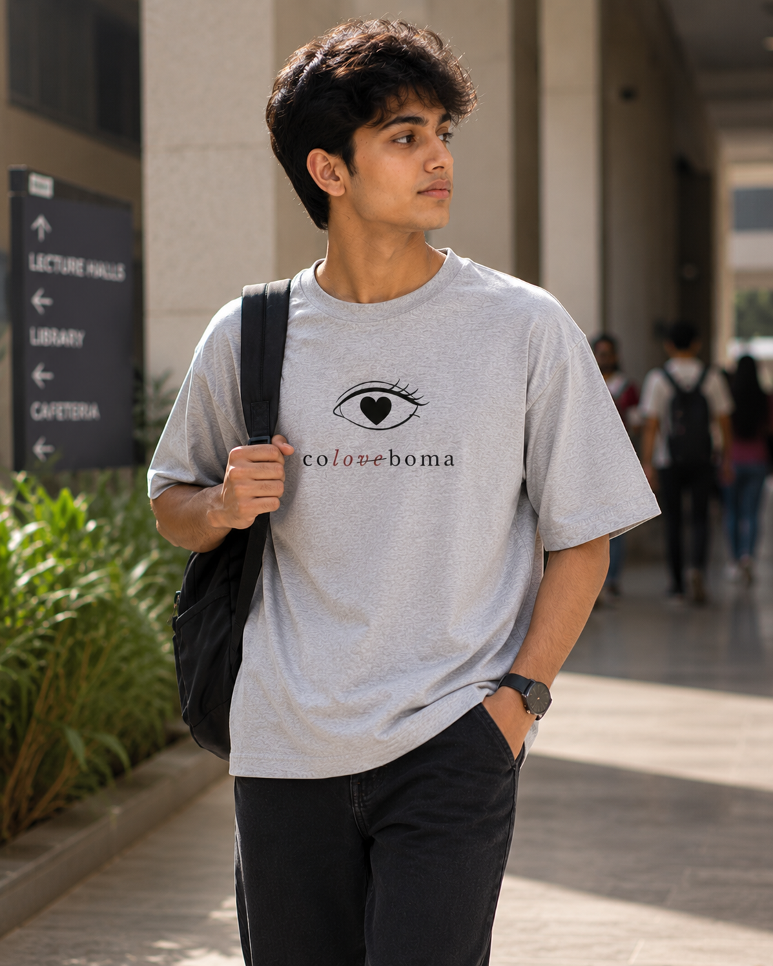 Coloboma | Unisex Oversized Classic T-Shirt | Dark Print on Light Tshirt