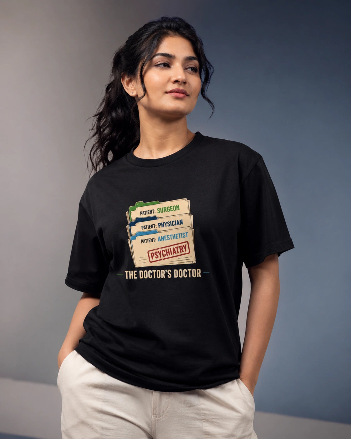 Doctor's doctor | Unisex Stretch T-shirt for Psychiatrists & Medicos