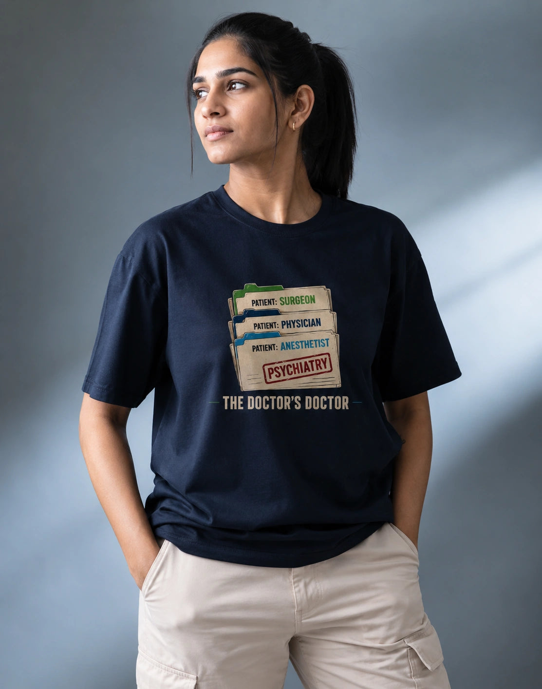 Doctor's doctor | Unisex Stretch T-shirt for Psychiatrists & Medicos