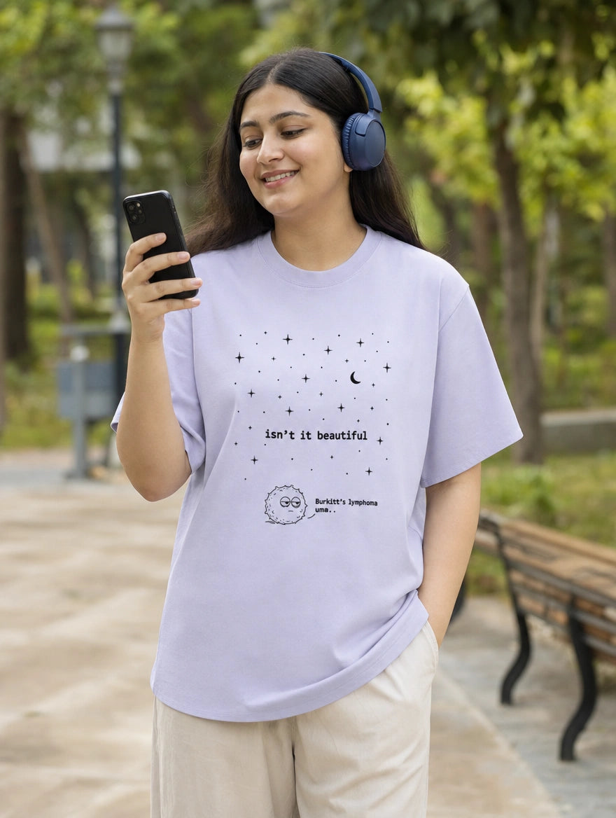 Burkitt lymphoma - Starry Sky | Unisex Stretch T-shirt for Medicos / Pathologists