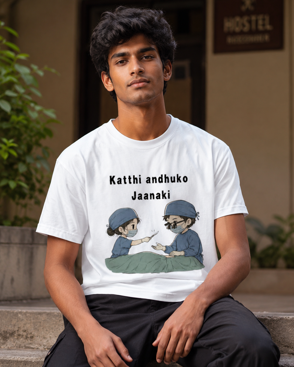 Kathi Anduko Jaanaki | Unisex Oversized Classic T-Shirt