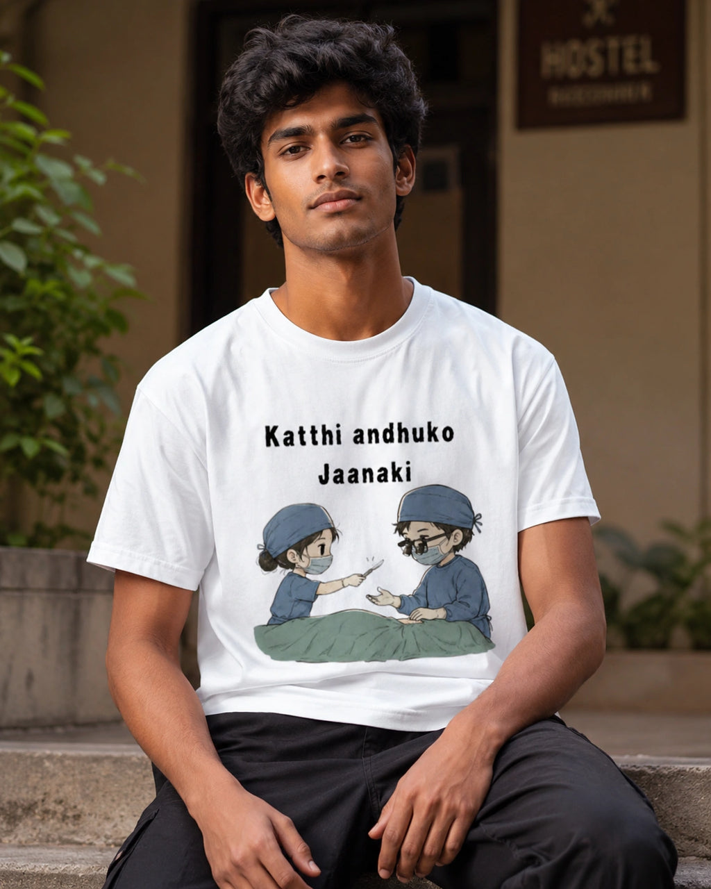 Kathi Anduko Jaanaki | Unisex Oversized Classic T-Shirt