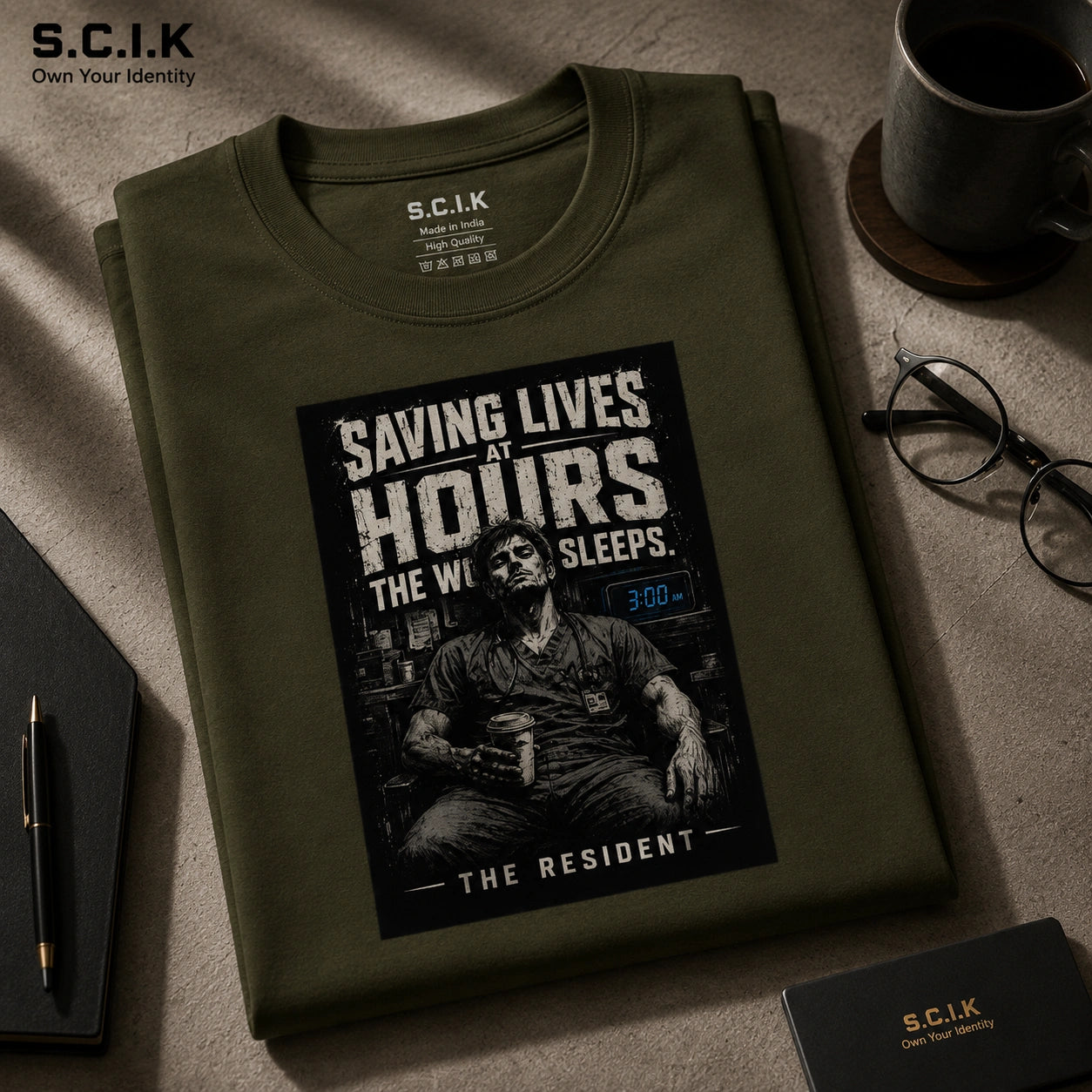 Saving Lives | Unisex Oversized Classic T-Shirt for Residents | The Hero Collection
