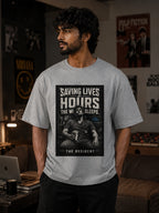 Saving Lives | Unisex Oversized Classic T-Shirt for Residents | The Hero Collection