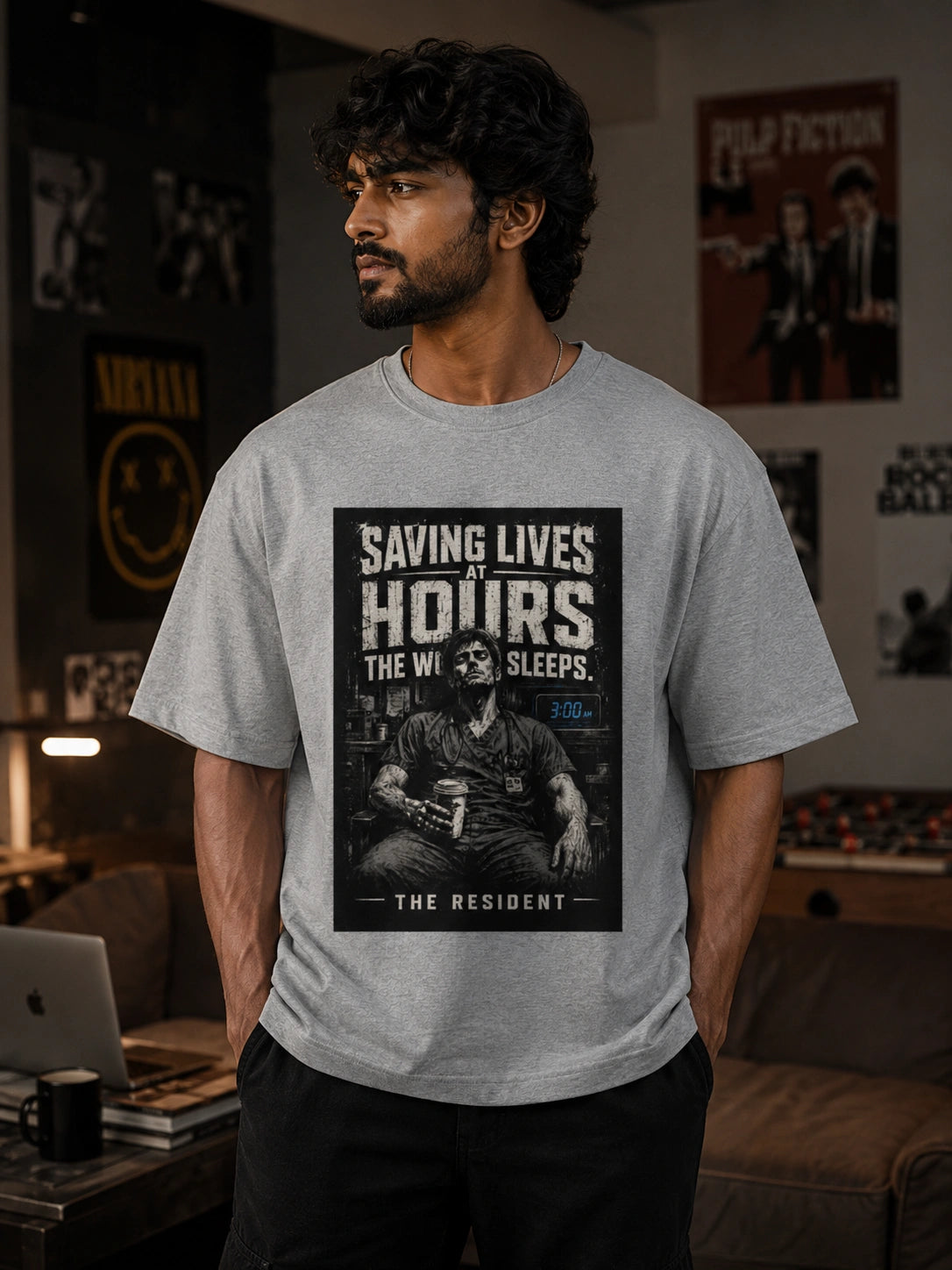 Saving Lives | Unisex Oversized Classic T-Shirt for Residents | The Hero Collection