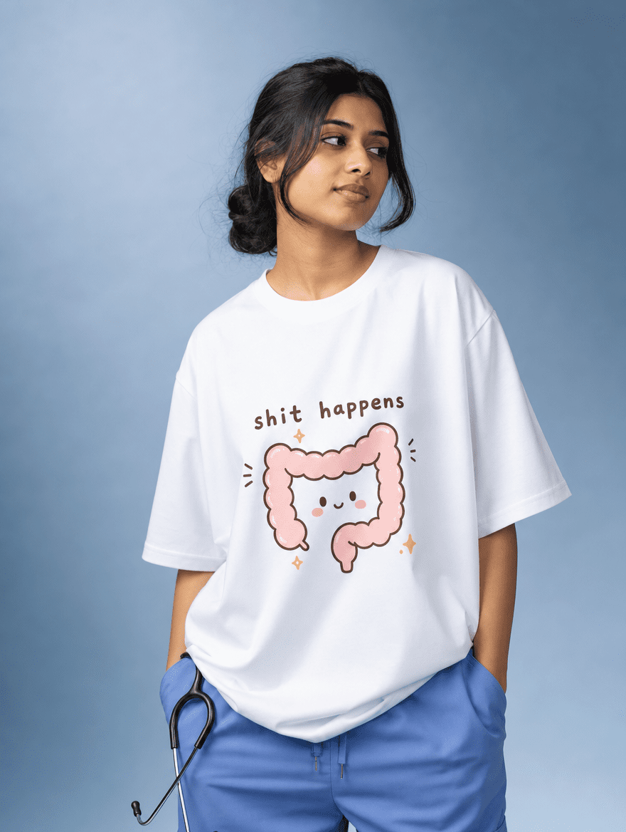 Shit Happens | Unisex Oversized Standard T-Shirt