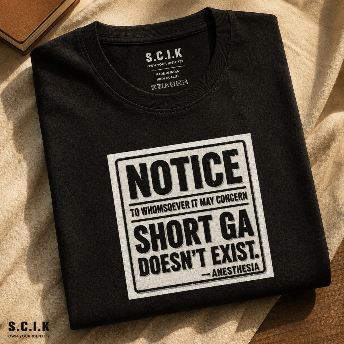 Short GA Is A Myth | Unisex Stretch T-shirt for Anesthesiologists
