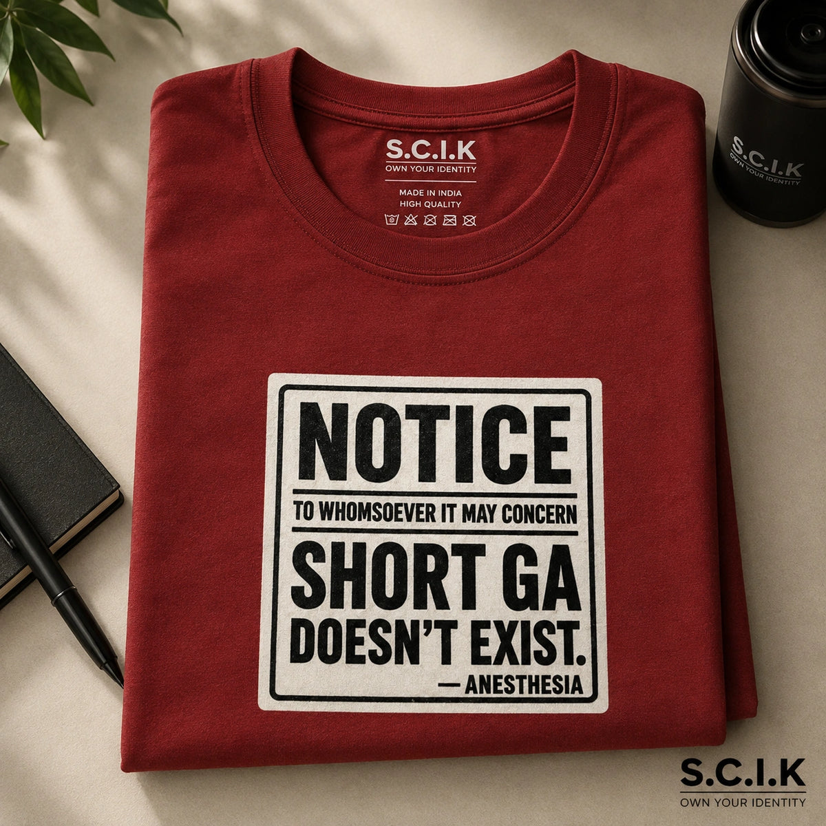 Short GA Is A Myth | Unisex Stretch T-shirt for Anesthesiologists
