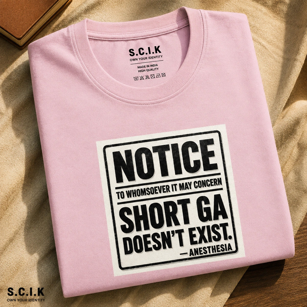 Short GA Is A Myth | Unisex Stretch T-shirt for Anesthesiologists