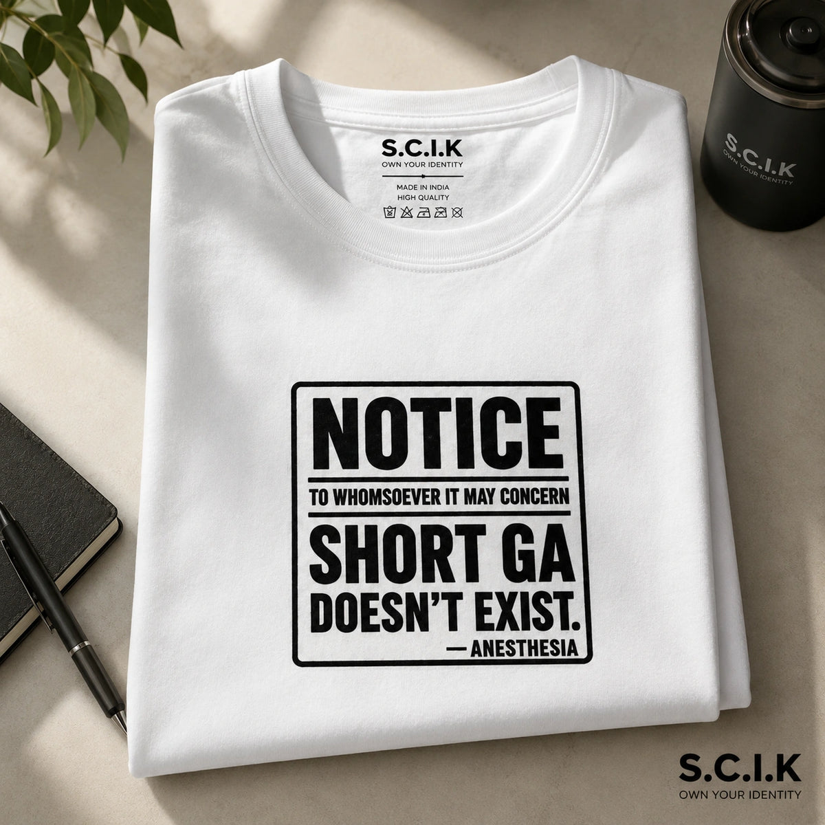 Short GA Is A Myth | Unisex Stretch T-shirt for Anesthesiologists