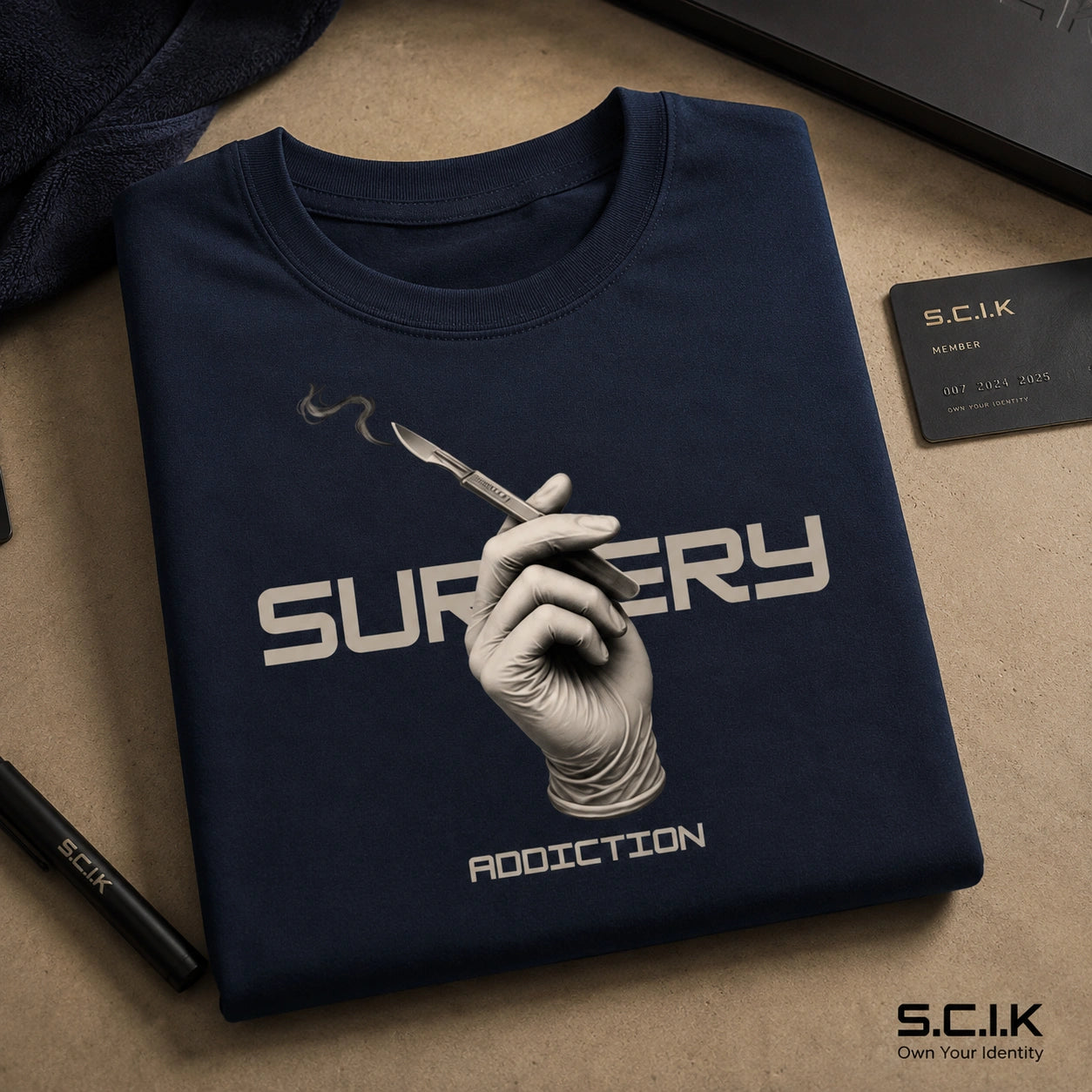 Surgery Addiction | Unisex Terry Oversized Tee