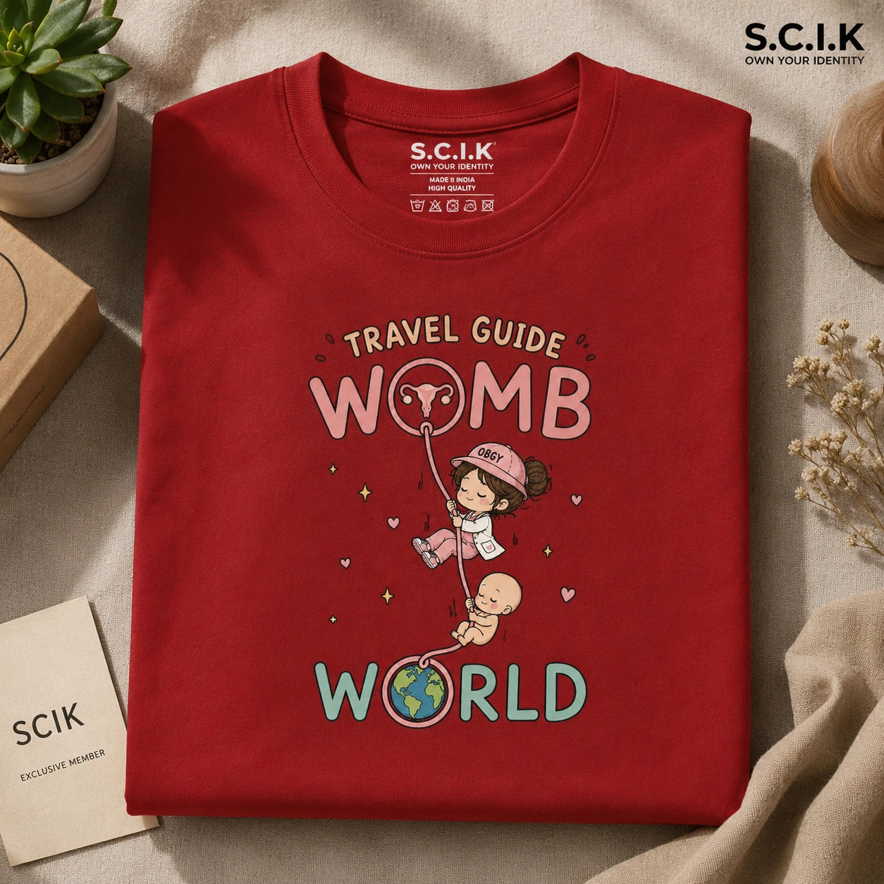 Travel Guide | Unisex Stretch T-shirt for Obstetrics Department