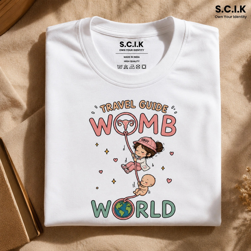 Travel Guide | Unisex Stretch T-shirt for Obstetrics Department