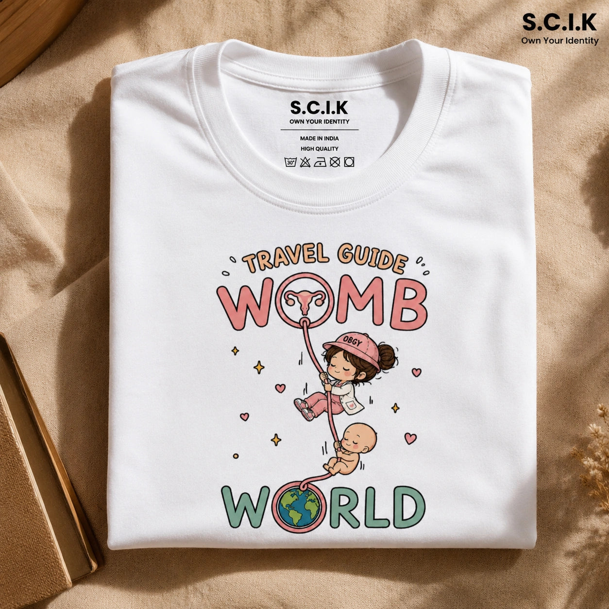 Travel Guide | Unisex Stretch T-shirt for Obstetrics Department